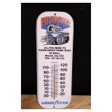 Goodyear Metal Wall Thermometer