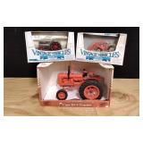 3 Die Cast Tractors. 2 Case 1 Ford.