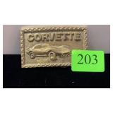 Brass Corvette buckle