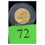Gold 1908 5.00 Dollar Coin