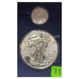 2 silver 2015 Eagle Dollar 1-half pound