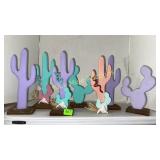 7-Southwest style wood decor-11'&9'tall some