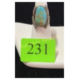 Starting & turquoise ring size 8
