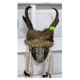 Mask w/antelope horns-19'long