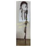 Contemporary native American coup stick-75'long