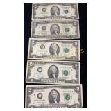 5-$2.00 bills