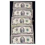 5-$2.00 bills