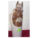 Rock carved figure by Johnson-17'tall