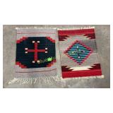 2 wool table mats-20x15