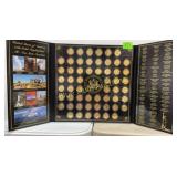 U.S. 24kt highlighted  state quarters