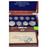 Silver Coins San Francisco Mint in locking case