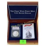 Silver Dollar First West Point Mint Eisenhower