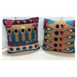 2 Southwest style pillows