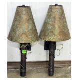 2 Southwest iron matching wall sconces 24'tall