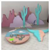 4 Southwest style decor items