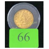 Gold 1881 Ten Dollar coin