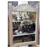 Southwest style wood hanging mirror-37x29