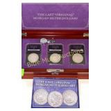 Silver Morgan Dollars-1904-O,S,P mint in locking