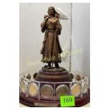 17 U.S. Sacajawea dollars on rotating base-11'tall