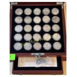 25 Silver Walking Liberty half dollars various