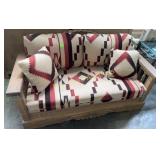 Southwest style love seat-