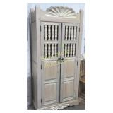 2door southwest style storage cabinet-crown needs