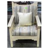 Southwest style arm chair w/cushions-need cleaned-