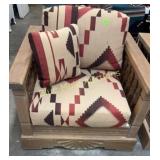 Southwest style arm chair-