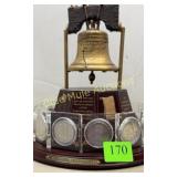 12 U.S. Franklin Half Dollars on rotating base-