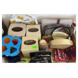 Phone, cuticle, set, mirror, Kleenex boxes, misc