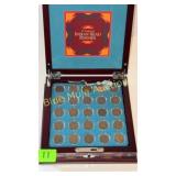 25years Indian Head Pennies in locking case