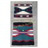 2 wool table mats-26x23