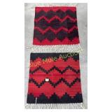2 wool table mats-24x23
