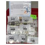 8 uncirculated coins