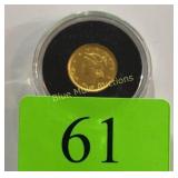 Gold 1853 Dollar Coin