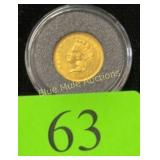 Gold 1856 Dollar Coin
