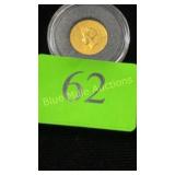Gold 1855 Dollar Coin