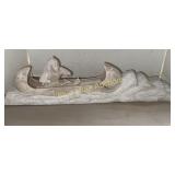 Rock carved sculpture Winter Hunter by F.F.