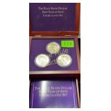 3 Silver 1922 Peace Dollars