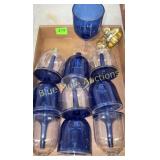 10 plastic stemware