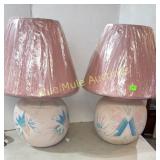 2 Southwest style matching table lamps-30'tall