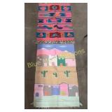 2 wool tapestries-41x27 & 38x2