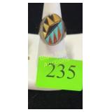 Sterling & turquoise ring size 11.5