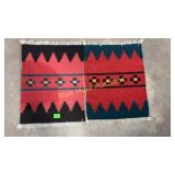 2 wool table mats-20x16