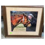 Man w/horse-36x33
