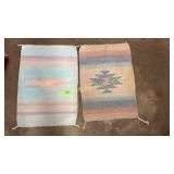 2 wool table mats-20x15