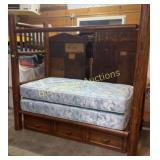 Log style bunk beds w/2 King Koil Spinal Guard