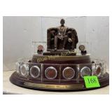 22 U.S. Lincoln Wheat Pennies on rotating base-