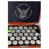 28 Silver Morgan Dollar Collection in locking case