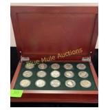 15 Susan B. Anthony Dollars in box-various dates